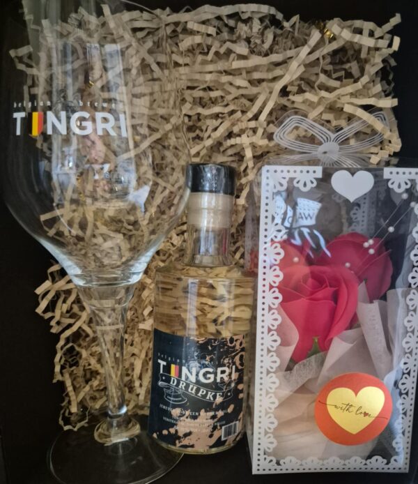 Tungri Drupke met zeeproosjes + glas